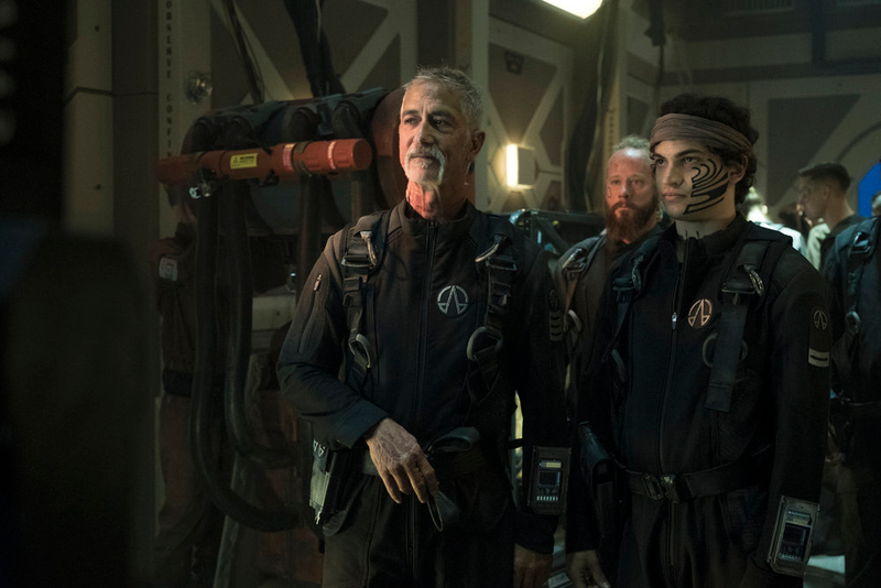 Yep, that’s season two rapscallion Diogo on the right, now a full-on OPA lieutenant marked with a massive new facial tattoo.